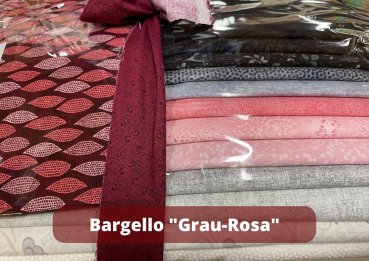 Materialpackung Courleys Patchworkkurs - Einsteiger 2 "Bargello" - Grau Rosa